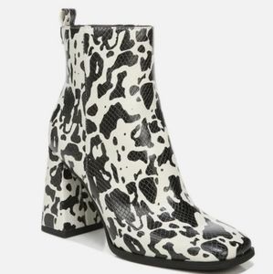 NEW Circus by Sam Edelman Pascha Bootie Cow Print Size 7.5 NIB NWT